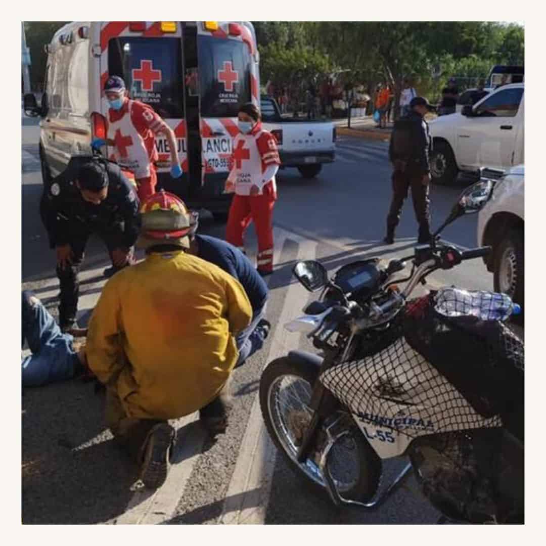Emergency responders providing medical assistance at a traffic accident scene, featuring a SMCF Nonprofit Network Member.